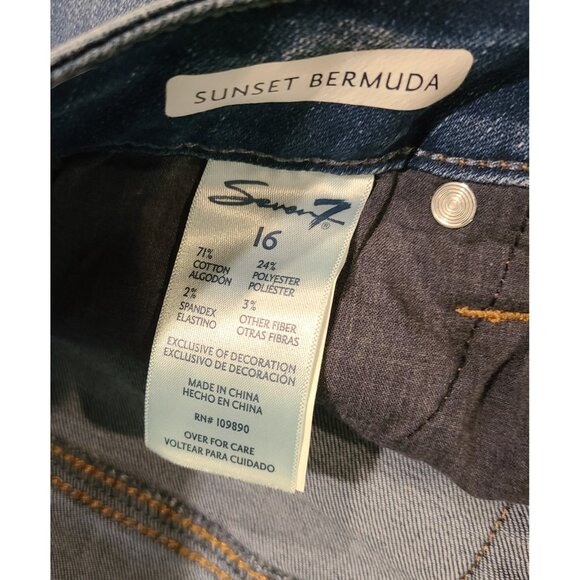 New! Lot of 3 Size 16 Nine West Chrystie Capri Jeans & Seven7 Sunset Bermuda - Picture 9 of 16